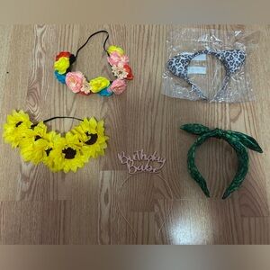 Headband set for Halloween, St. Patrick’s day, and birthday